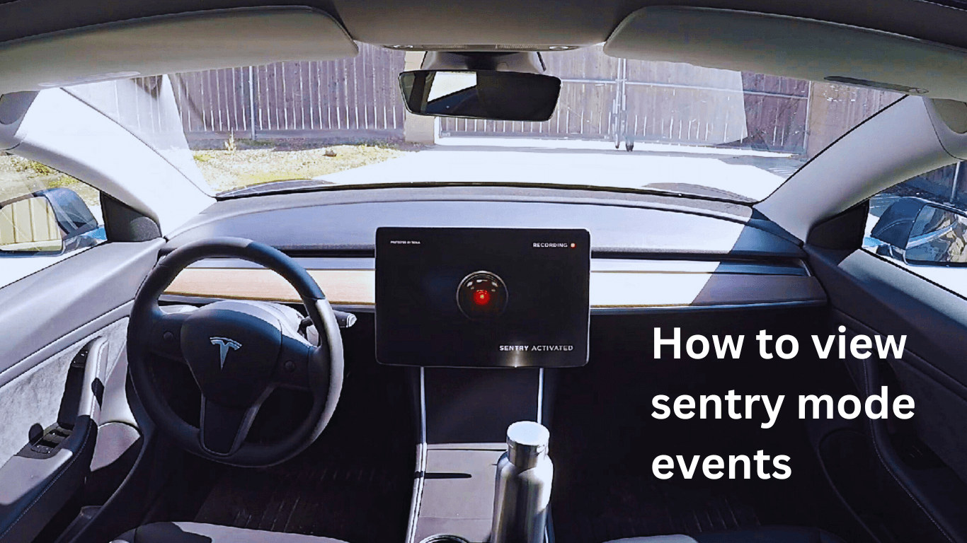 How to view sentry mode events